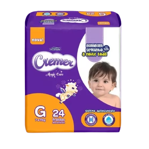 Fralda Descartável Infantil Cremer G c/ 24 un.