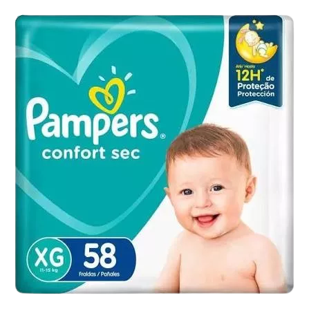 Fralda descartável Super Pampers Confort Sec