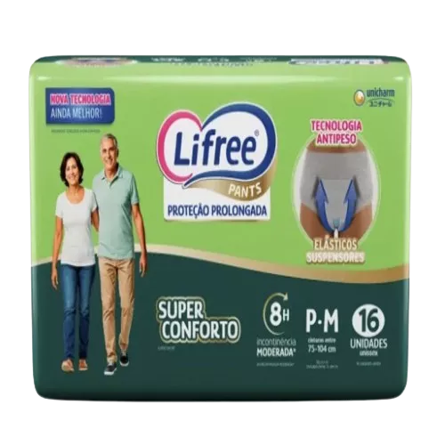 Roupa intima descartavel Lifree 16 unidades P/M