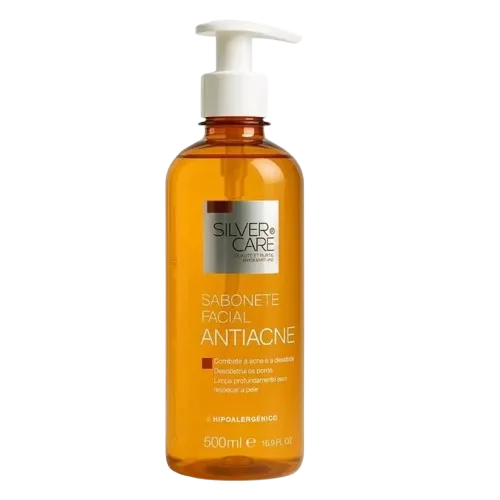Sabonete Facial Antiacne - Silver Care 500ml